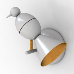 Sconce atelier areti alouette bird 3d model
