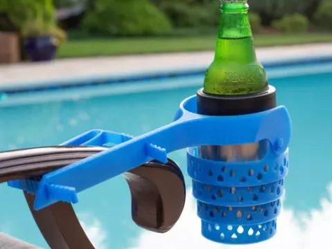 Universal Cup Holder for Open-Arm Chairs