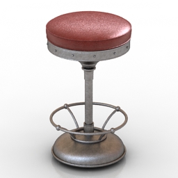 Chair bar classical 3d model