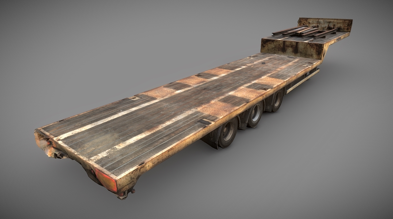Rusty truck trailer