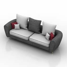 Sofa fabric 3d model