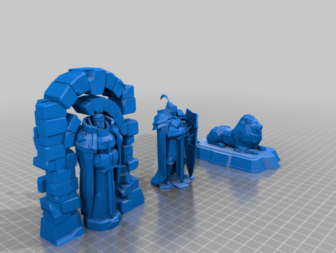 Stately statues - terrain