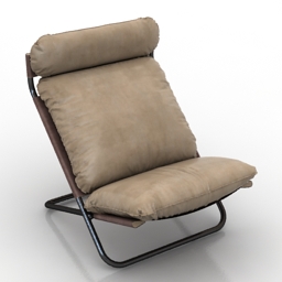 Chair Cross by ARFLEX 3d model