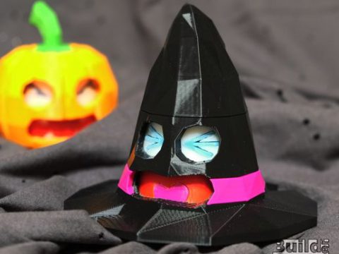 Face Changing Halloween Witch Hat