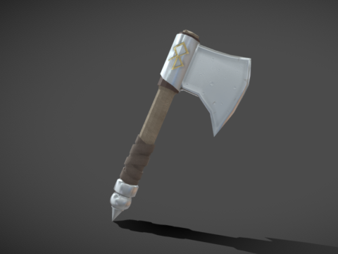 Single handed viking axe