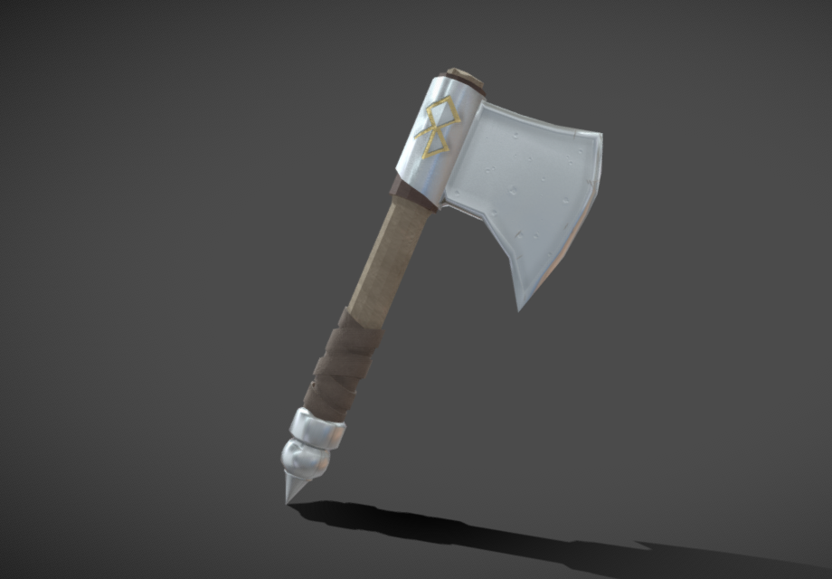 Single handed viking axe