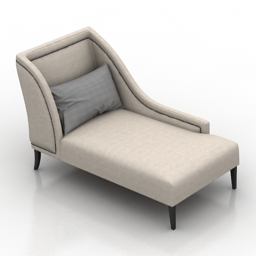 Sofa Kravet Pasadena One Arm Chaise 3d model