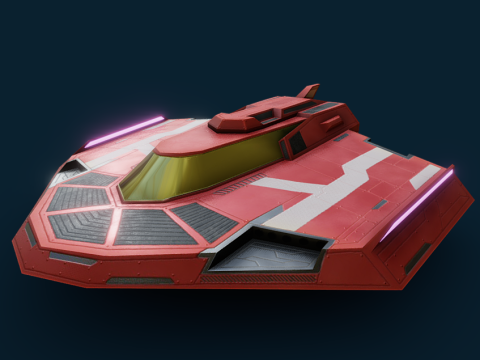 Space Jet Fighter Ready Game Asset Unity Unreal