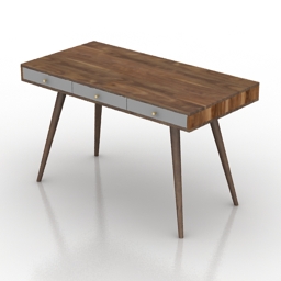 Table Jeremiah Collection Mid Century Desk 3d model
