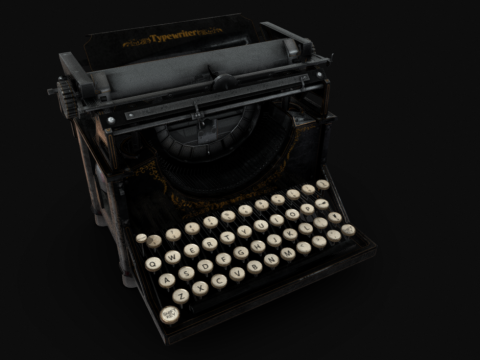 Victorian typewriter