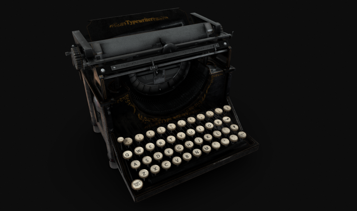 Victorian typewriter