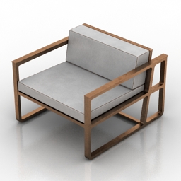 Armchair EFE Low Chair 3d model