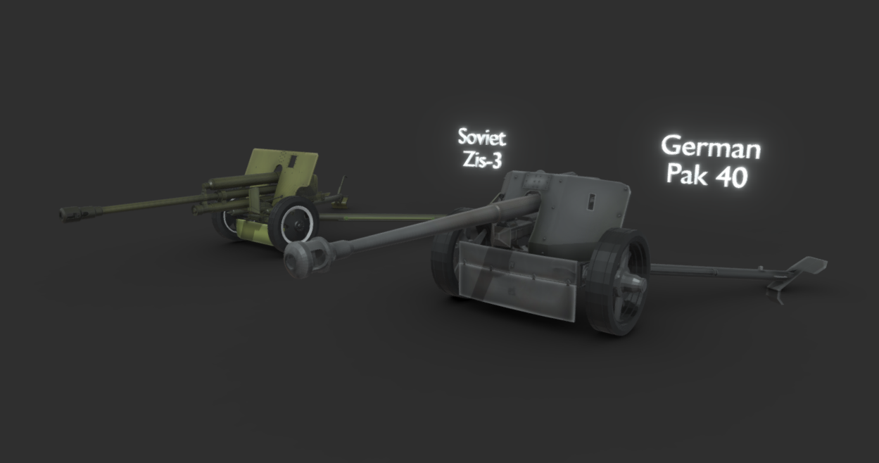 Pak 40 & Zis 3 / Anti-Tank Gun