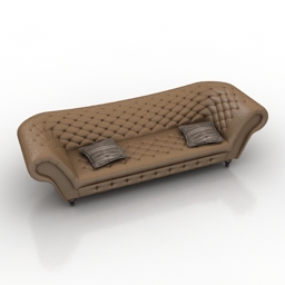 Sofa Recamier Neiman Marcus 3d model