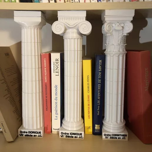 Antique greek column decoration