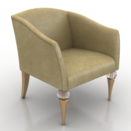 Armchair JC Passion Pearl 3d model