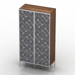 Cabinet with pattern 3d model