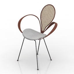 Chair Fleur de Lis 3d model