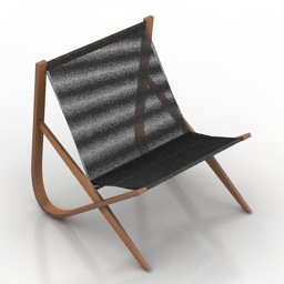 Chair Poul Kjaerholm Flitsbuestol 3d model