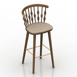 Chair bar NUB BQ1452 Andreu World 3d model