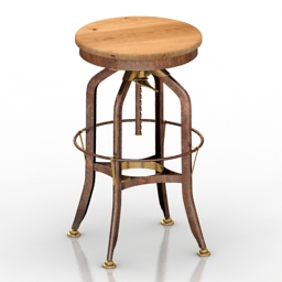 Chair bar Toledo 3d model