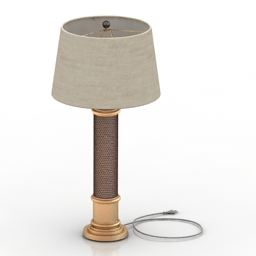 Lamp Frederick Cooper Leather Column 3d model