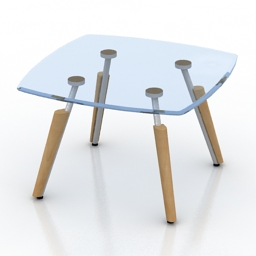 Table glass 3d model