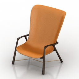 Armchair Extraordinary Furniture Silhouette Chair 3d model