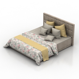 Bed ascona tokyo 3d model