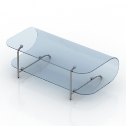Table glass 3d model