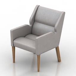 Armchair Jett Lounge Chair 3d model