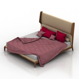 Bed Sleeping Muse 3d model
