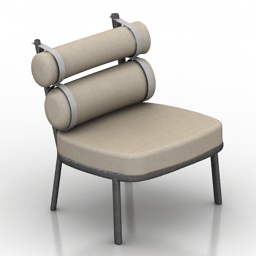 Chair Kettal Roll 3d model