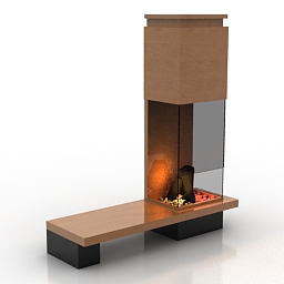 Fireplace Boley model 7102 3d model