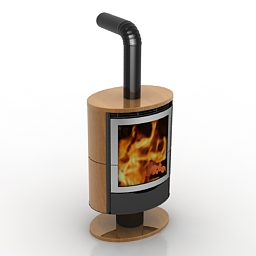 Fireplace Romotop STROMBOLI 360 3d model