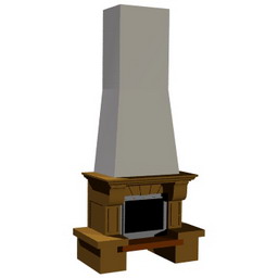 Fireplace tut 3d model