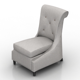 Lewis Mittman Slipper Chair 3d model