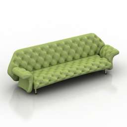 Sofa leather 3d model