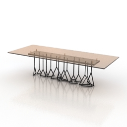 Table Dinning table triangles 3d model