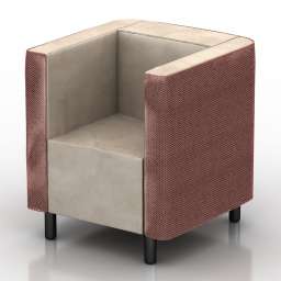 Armchair Living Divani Lounge Chair for Bridgestone 3d model