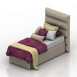 Bed single 3d model