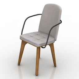 Chair Utility High Back 3d model