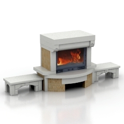 Fireplace Presto 3d model