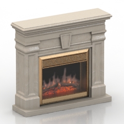 Fireplace Real flame Kellie 3d model