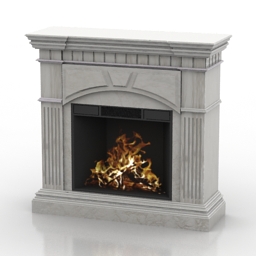 Fireplace SHERWOOD 3d model