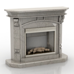 Fireplace dimplex bromley 3d model