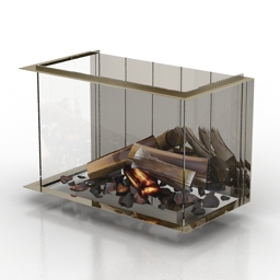 Fireplace faber tripple m 3d model