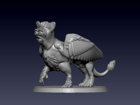 Griffurby (32mm scale; mount version included; based/unbased)
