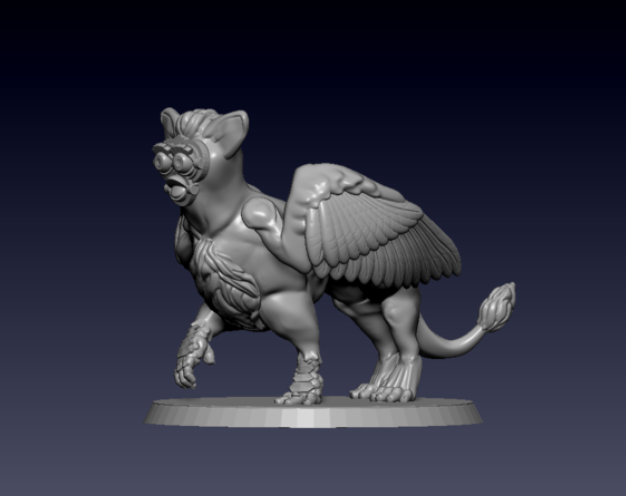 Griffurby (32mm scale; mount version included; based/unbased ...