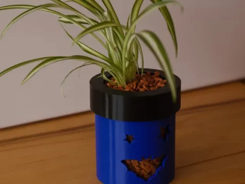 Hydroponic plant pot with Bat